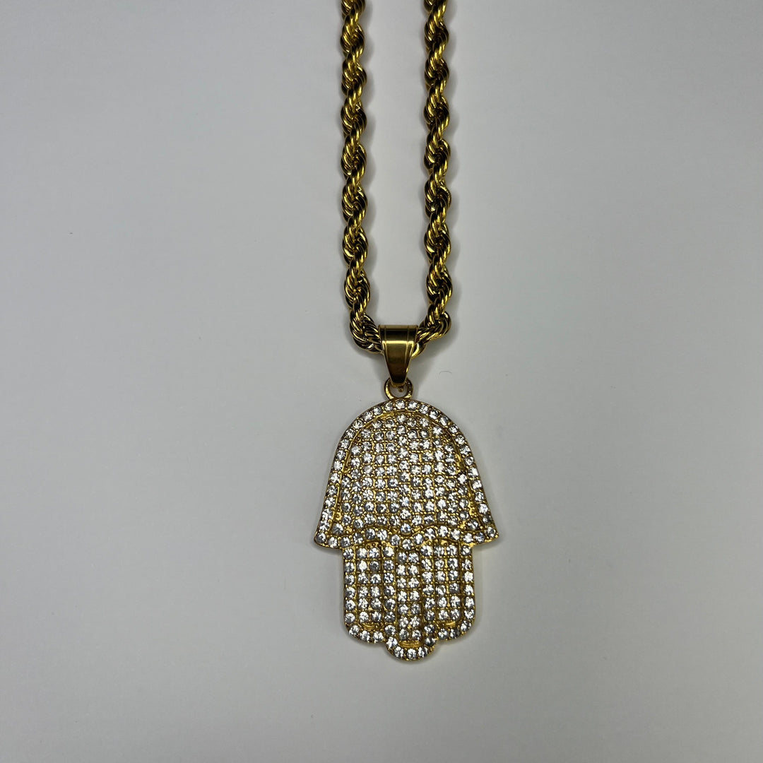 HAMSA HAND CHAIN - GOLD