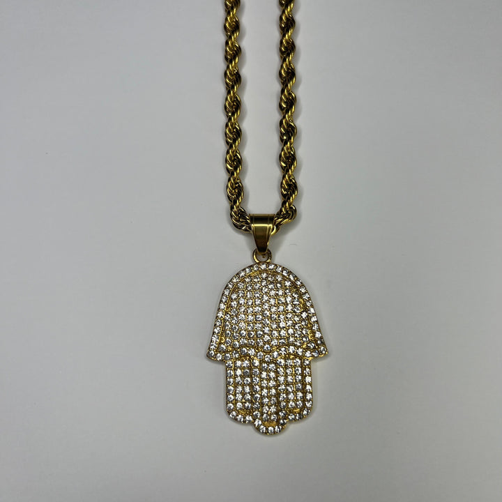 HAMSA HAND CHAIN - GOLD