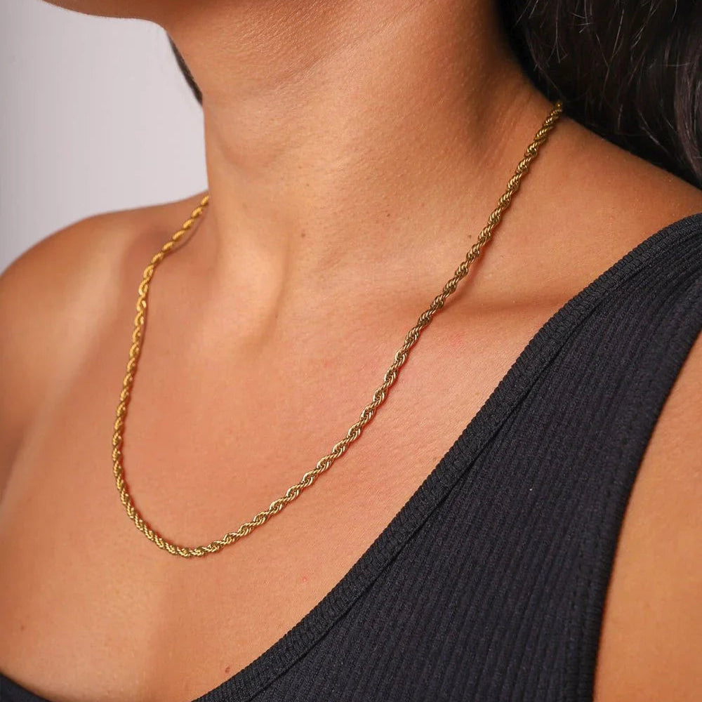 CLEAN ROPE CHAIN - 3MM GOLD