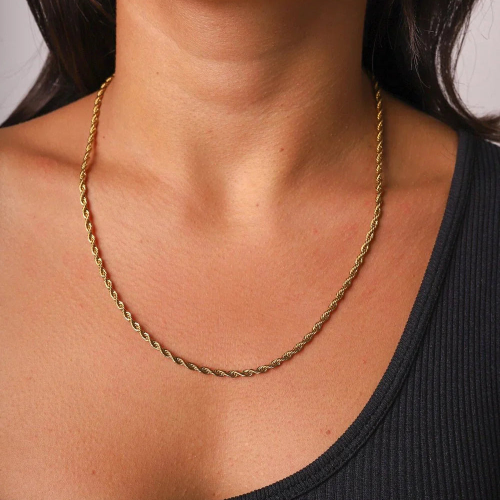 CLEAN ROPE CHAIN - 3MM GOLD