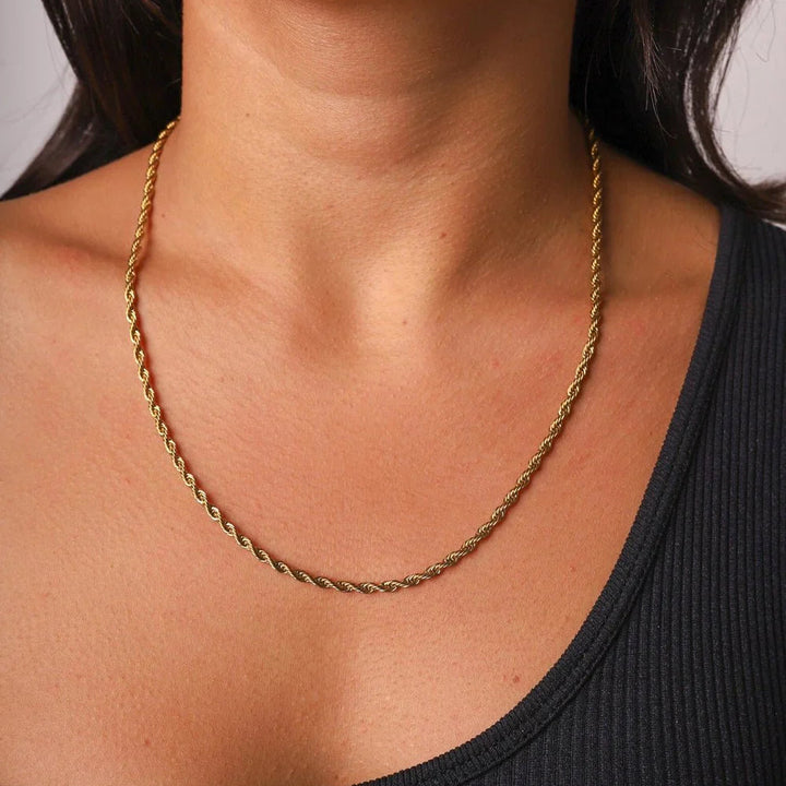 CLEAN ROPE CHAIN - 3MM GOLD